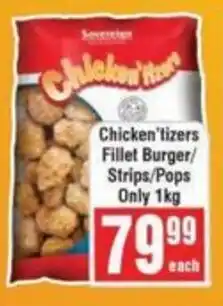 Frontline Chicken'tizers Fillet Burger/ Strips/ Pops offer