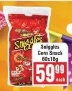 Frontline Sniggles Corn Snack offer