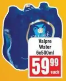 Frontline Valpre Water offer