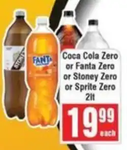 Frontline Coca Cola Zero or Fanta Zero or Stoney Zero or Sprite Zero offer
