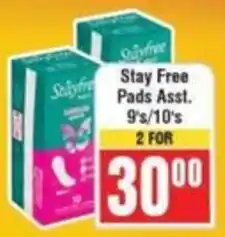 Frontline Stay Free Pads offer