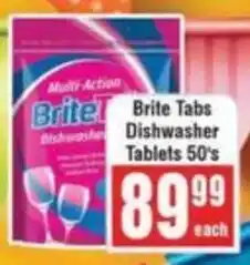 Frontline Brite Tabs Dishwasher Tablets offer