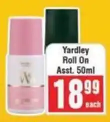 Frontline Yardley Roll On offer