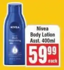 Frontline Nivea Body Lotion offer