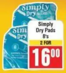 Frontline Simply Dry Pads offer