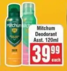 Frontline Mitchum Deodorant offer