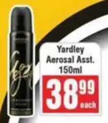 Frontline Yardley Aerosal offer