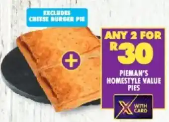 Shoprite Pieman's homestyle value pies offer