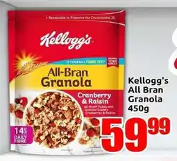Three Star Cash and Carry Kellogg's All Bran Granola offer