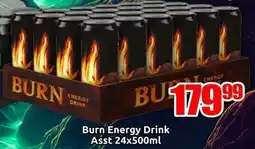 Three Star Cash and Carry Burn Energy Drink offer