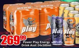 Three Star Cash and Carry Power Play Energy Drink offer