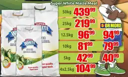 Three Star Cash and Carry Super White Maize Meal offer