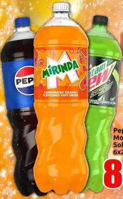 Three Star Cash and Carry Pepsi/ Mirinda/ Mountain Dew Soft Drink offer