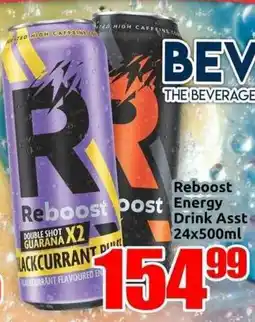 Three Star Cash and Carry Reboost Energy Drink offer
