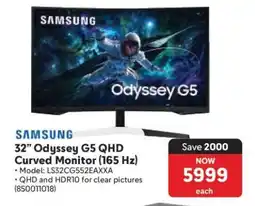 Makro 32” Odyssey G5 QHD Curved Monitor (165 Hz) offer