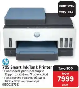 Makro 795 Smart Ink Tank Printer offer