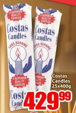Three Star Cash and Carry Costas Candles offer