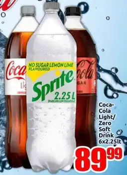 Three Star Cash and Carry Coca-Cola Light/ Zero Soft Drink offer