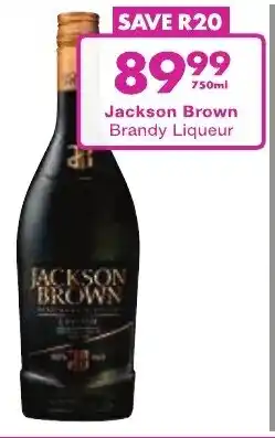 President Liquor Jackson Brown Brandy Liqueur offer