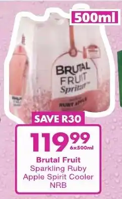 President Liquor Brutal Fruit Sparkling Ruby Apple Spirit Cooler NRB offer