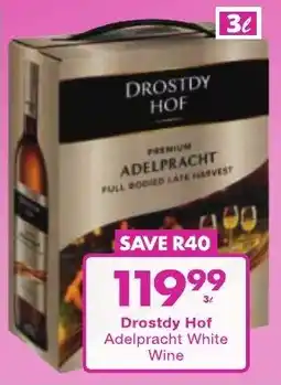 President Liquor Drostdy Hof Adelpracht White Wine offer