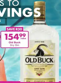 President Liquor Old Buck Dry Gin offer
