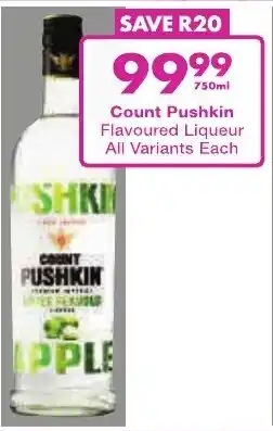 President Liquor Count Pushkin Flavoured Liqueur offer