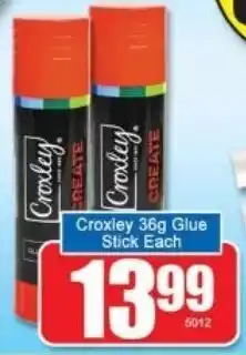 A5 Cash & Carry Croxley Glue Stick offer