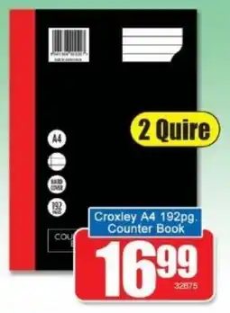 A5 Cash & Carry Croxley A4 192pg Counter Book offer