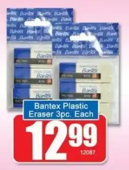 A5 Cash & Carry Bantex Plastic Eraser offer