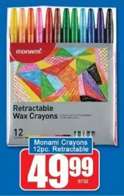 A5 Cash & Carry Monami Crayons Retractable offer