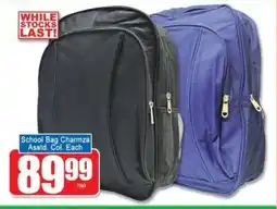 A5 Cash & Carry School Bag Charmza offer