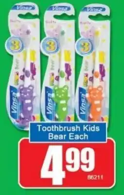 A5 Cash & Carry Toothbrush Kids Bear offer