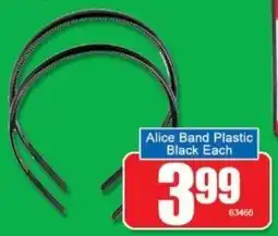 A5 Cash & Carry Alice Band Plastic Black offer