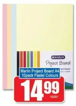 A5 Cash & Carry Marlin Project Board A4 Pastel Colours offer