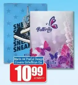 A5 Cash & Carry Marlin A4 PreCut Design Covers Girls/ Boys offer