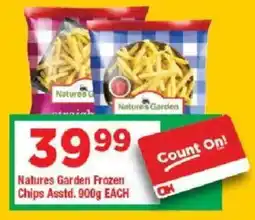 OK Grocer Natures Garden Frozen Chips offer