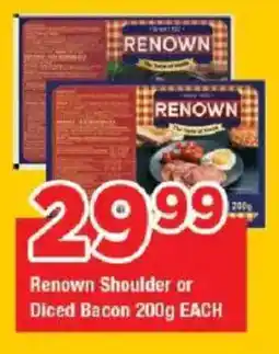 OK Grocer Renown Shoulder or Diced Bacon offer