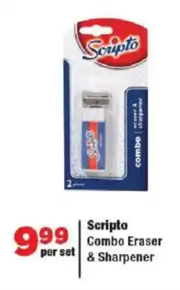 OK Grocer Scripto Combo Eraser & Sharpener offer
