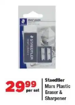 OK Grocer Staedtler Mars Plastic Eraser & Sharpener offer