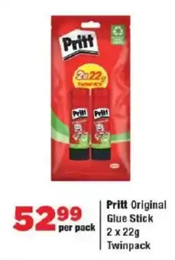 OK Grocer Pritt Original Glue Stick Twinpack offer