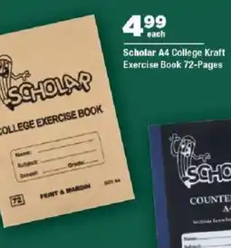 OK Grocer Scholar A4 College Kraft Exercise Book 72-Pages offer