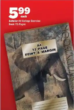 OK Grocer Scholar A4 College Exercise Book 72-Pages offer