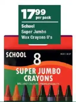OK Grocer School Super Jumbo Wax Crayons offer
