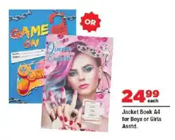 OK Grocer Jacket Book A4 for Boys or Girls offer