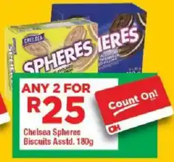 OK Grocer Chelsea Spheres Biscuits offer