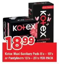 OK Grocer Kotex Maxi Sanitary Pads or Pantyliners offer