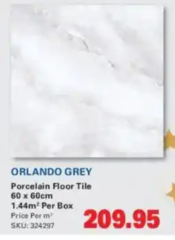 Cashbuild Orlando grey porcelain floor tile offer