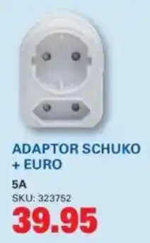 Cashbuild Adaptor schuko + euro 5A offer