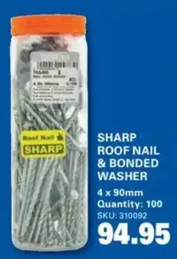 Cashbuild Sharp roof nail & bonded washer offer